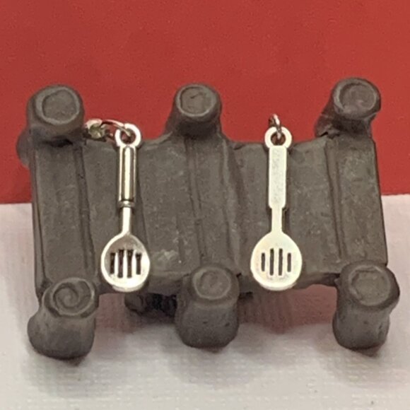 Spoon Earring, Spatula Earring, Cooking Earring, Chef Earring, Utensil Earring - Picture 3 of 6